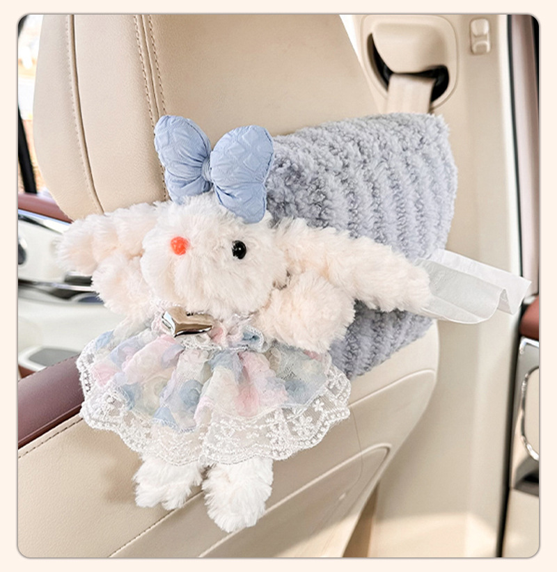 Lanyu Original Car Tissue Box Cute Doll Car Tissue Hanging Bag High-End Car Tissue Box Tissue Pack