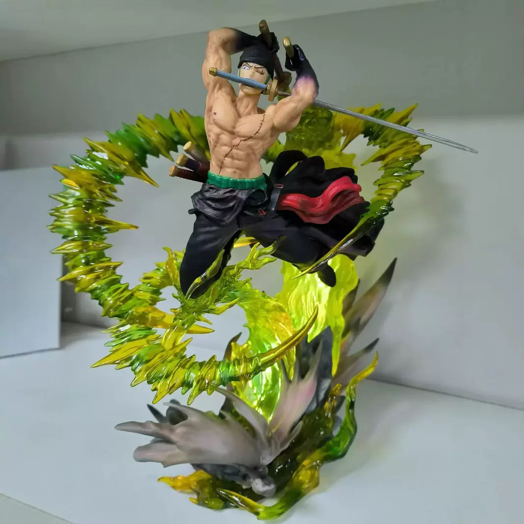 现货海贼王动漫GK手办模型 罗罗诺亚索隆造型剑客潮牌拼装