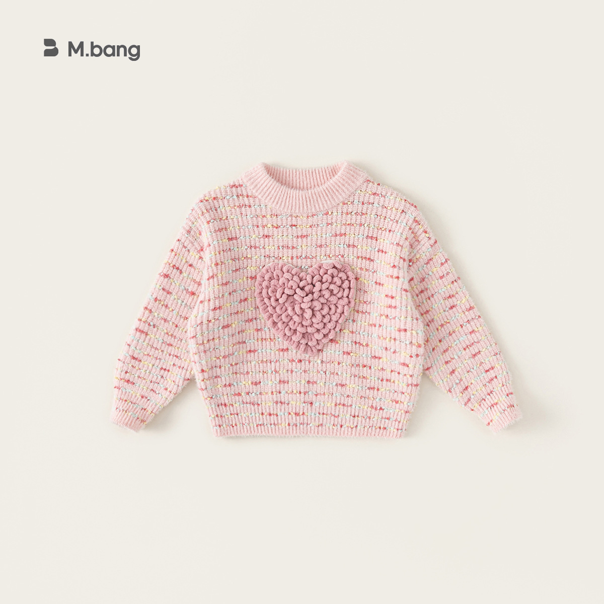 Yoobao ropa infantil suéter para niños 2026 primavera y otoño nuevo viento dulce niñas bebés amor camisa de punto para niños