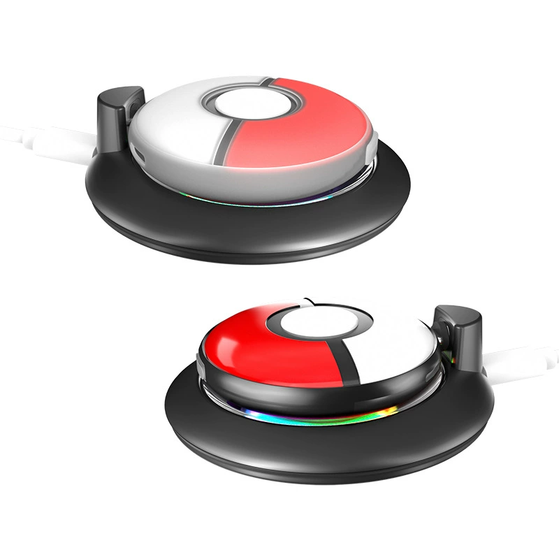 Pokémon GO Plus+ Pokémon Ball RGB Bright Light Magnetic Suction Charging Stand Silicone Soft Shell Set