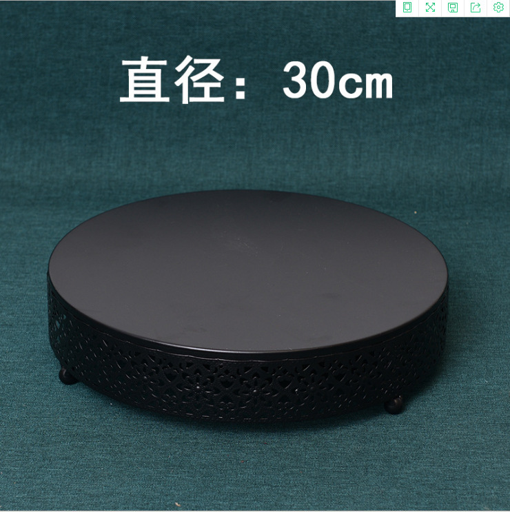 . De estilo europeo de hierro soporte de la torta accesorios de la boda bandeja de la torta de la pierna alta Placa de pastel de mesa de postre decoración de la torta de hierro