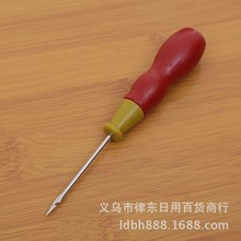 厂家现货 塑料双葫芦皮革工具千枚通 diy鞋底打孔直头弯头锥子