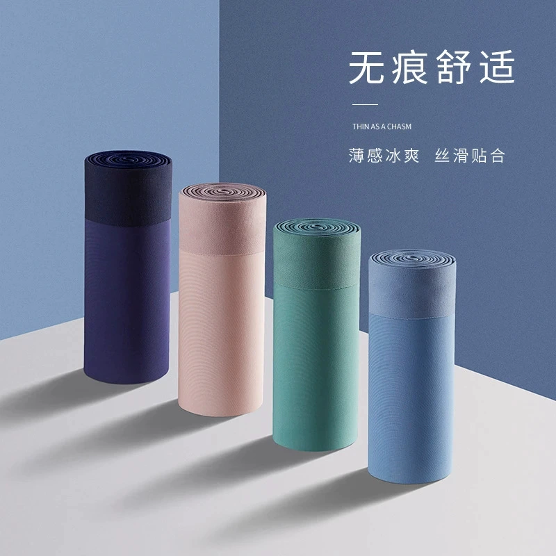 Silk microphone, pants, men's breathable trousers, plus size
