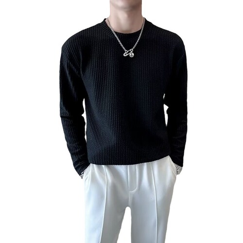 Champion men's long-sleeve t-shirt spring and autumn inner base shirt men's white hoodie winter top