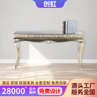 European style entrance table solid wood carved extra large entrance table entrance entrance hall foyer cabinet partition cabinet hotel lobby decoration
