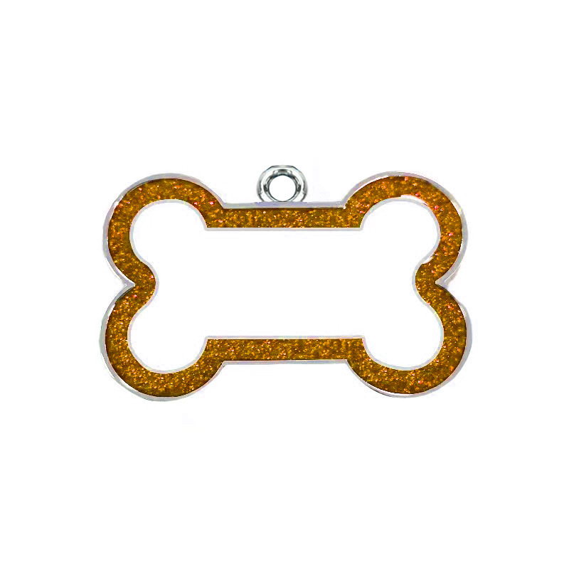 Amazon perro anti-perdida tarjeta de perro es tarjeta de identificación de hueso borde polvo brillante mascota collar de gato para perder la lista