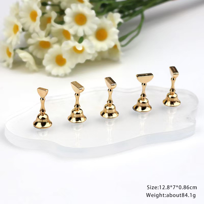 Práctica de uñas japonesa, soporte para uñas, soporte para uñas, base de diamante, piezas de uñas de arcilla, soporte para ejercicios de exhibición de trabajos de uñas de barro