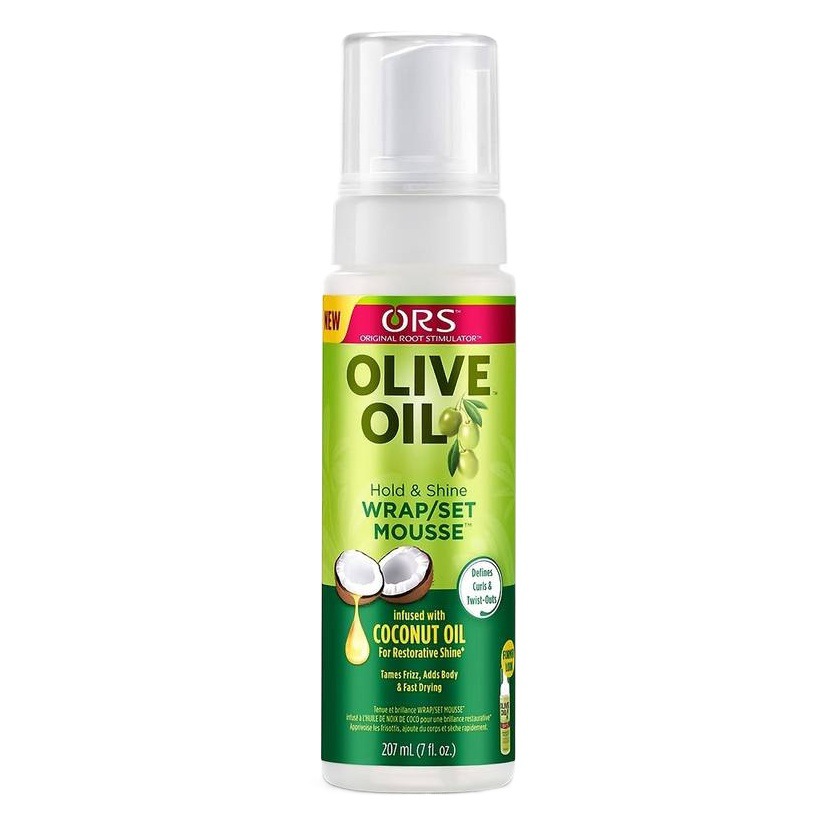 Mousse de estilo transfronterizo Olive Oil ORS Shaping spray para el cabello mousse de espuma de goma seca esponjosa