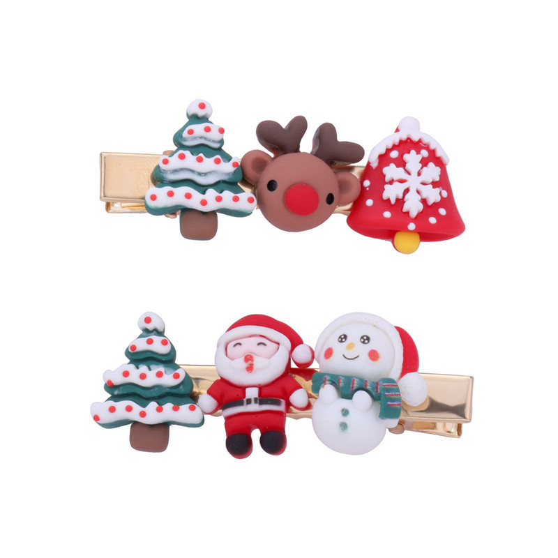 クリスマスヘアピン、ヘアアクセサリー、ヘッドバンド、サイドクリップ、前髪クリップ、ヘアピン、クリスマス、クリスマス、エルク、スノーフレーク要素|undefined