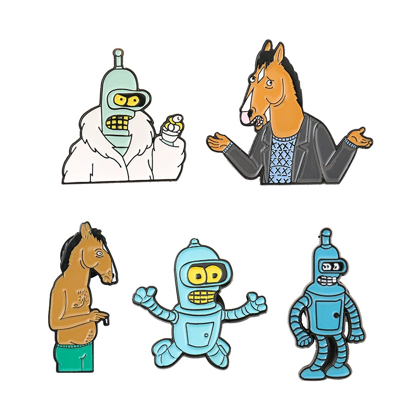 Европейский и американский мультфильм FUTURAMA вылетает будущий значок робот Бенд браслетница, мужской, мужской фибрус