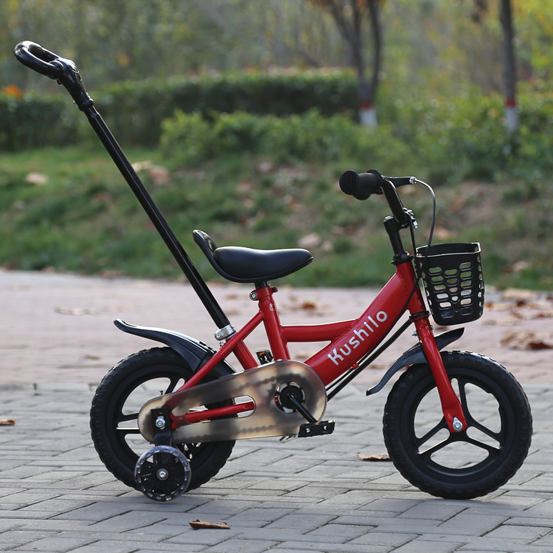 La bicicleta infantil empuja el triciclo a mano y el artefacto de caminar es de 2 - 3 - 4 años. los niños en bicicleta de 5 años pueden empujar y montar.