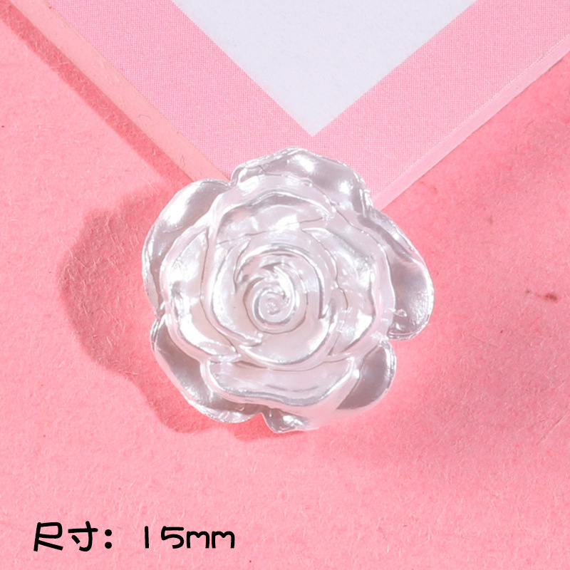 Perla grado borde dorado Borde de plata Rosa crema pegamento teléfono caso DIY material hecho a mano decoración creativa