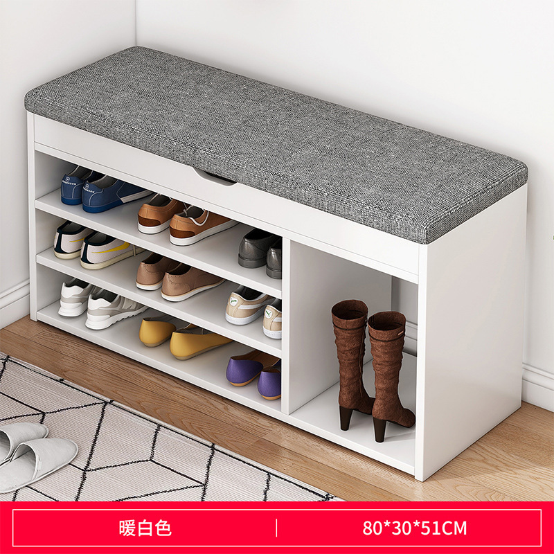 스타일 7 80/30/51 따뜻한 흰색 + 회색 패브릭 쿠션