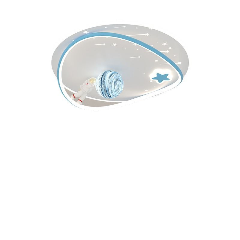 Lámpara de techo de habitación para niños Lámpara de techo de dormitorio lunar creativa Lámpara de dormitorio para niños de dibujos animados de protección ocular de espectro completo