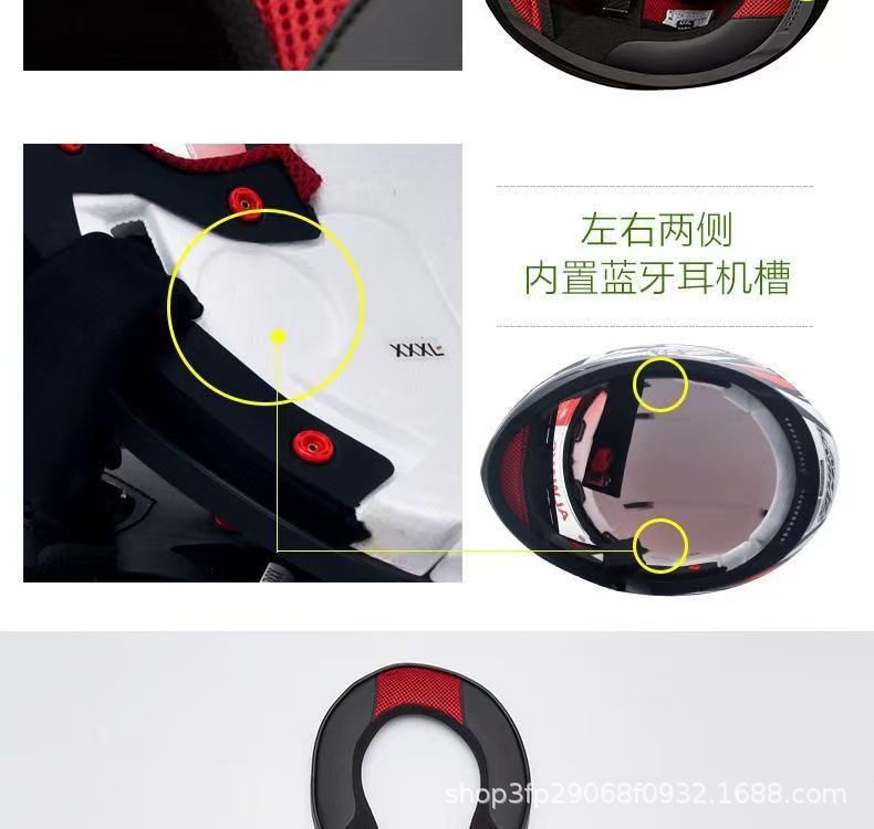 Full-Face Helmet Ls2 Motorcycle Helmet for Men and Women, Four-Season Anti-Fog New Model, Bluetooth Helmet, Special Personalized Ff358