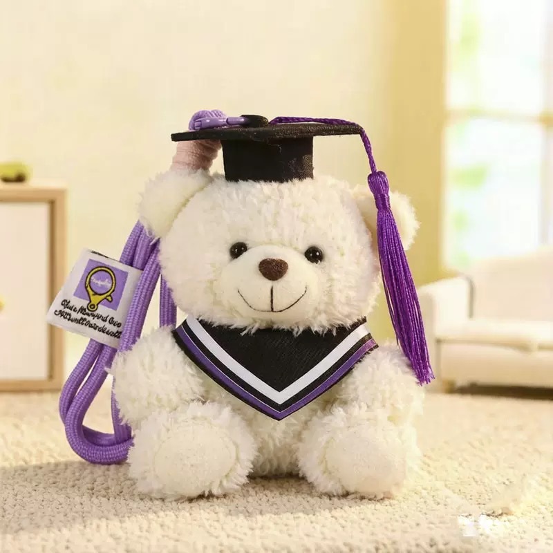 Temporada de graduación osos de peluche muñecas uniformes colgantes regalo de estudiantes Teddy Bear adorable recuerdos de graduación