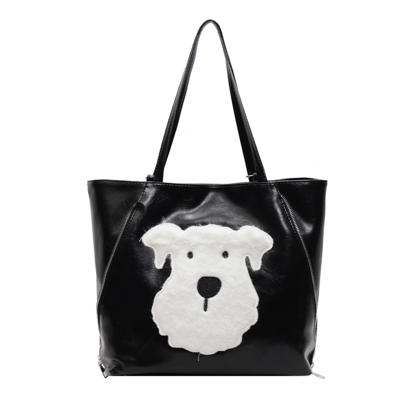 2024 otoño nueva mochila de peluche de gran capacidad multiuso para perros, mochila de hombro de viaje casual de moda universal