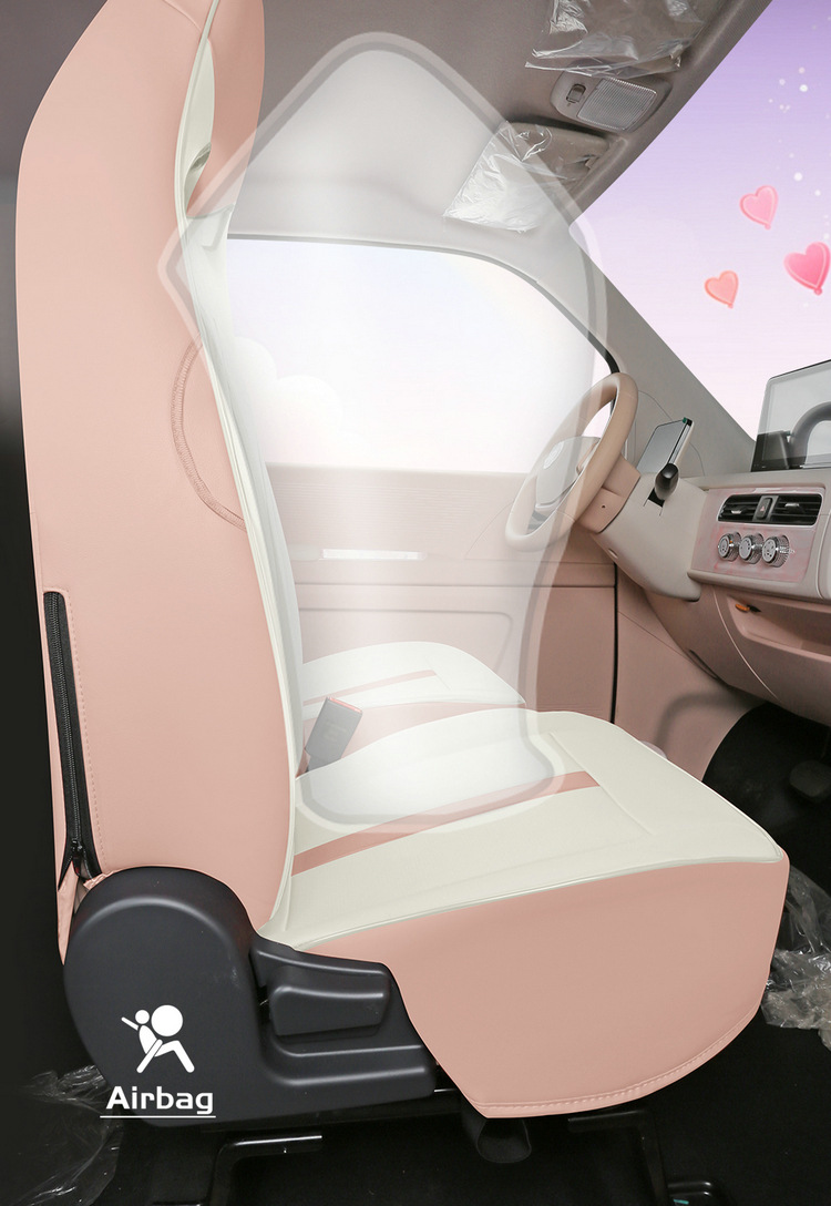 2024 Zhidou Rainbow Special Seat Cover Cute Girl Four Seasons Universal Comfortable Wear-resistant Special Car Cushion Leather Seat Cover