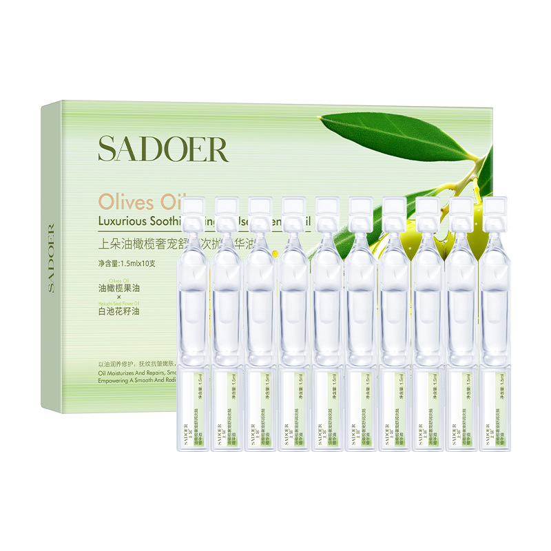 Aceite Facial en Ampollas de Olivo Hidratante Nutritivo para Rostro
