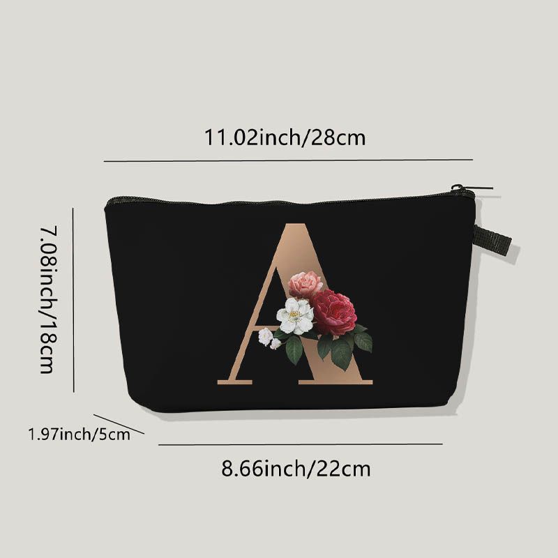 Women's Medium All Seasons Polyester Flower Fashion Square Zipper Cosmetic Bag display picture 4