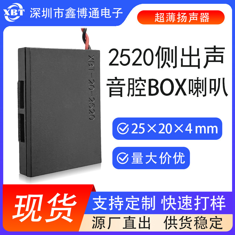 2520/2025Box Audio Cavity Speaker Side-Out Speaker Ai Toy Face Recognition Speaker 8 Ohms 1W