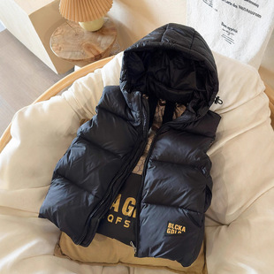 Children's down Vest Winter New Style Boys and Girls Baby Thickened Vest Infant Casual Warm Children's Clothing Vest