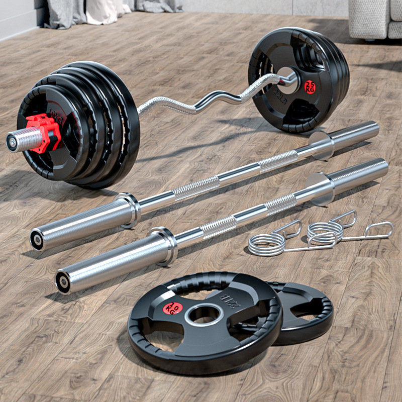 Barbell traje hogar Barbell Dumbbell combinación traje olímpico bar Barbell pieza agujero grande equipo de fitness hombres
