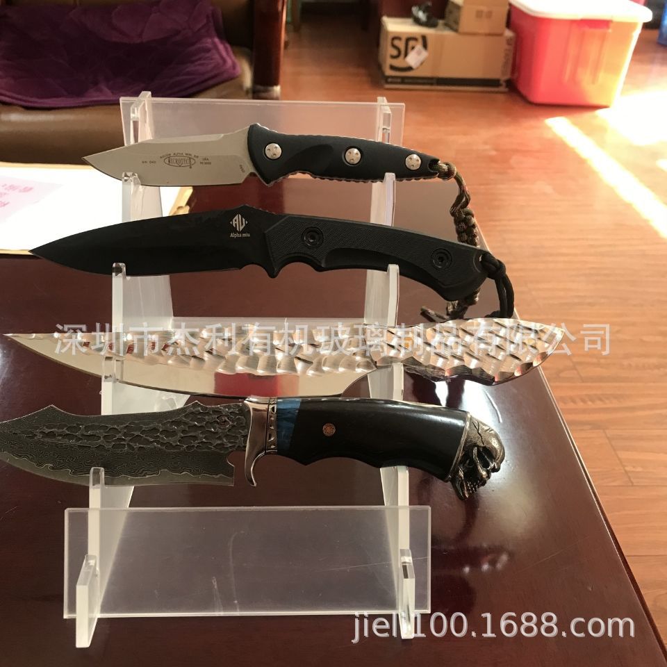 直刀座户外刀具折刀小刀架子透明亚克力刀架收藏刀展示架刀剑摆件-阿里巴巴
