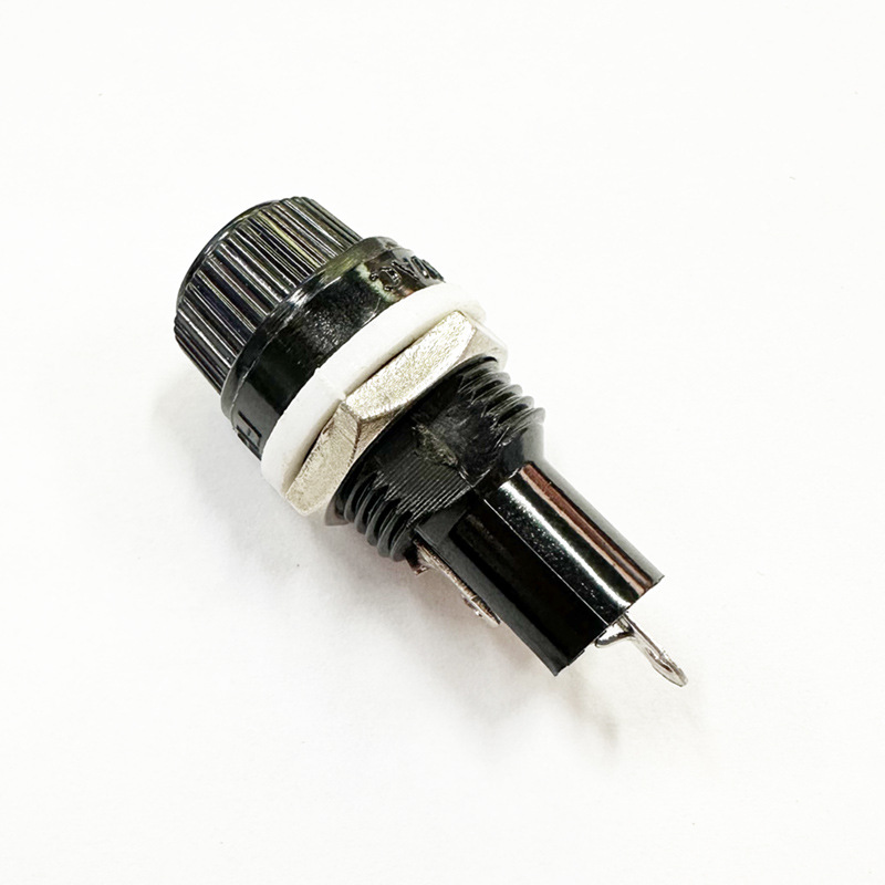 保险座5*20 螺旋保险管座/保险丝座 10A/250V AC 耐高温电木FH043