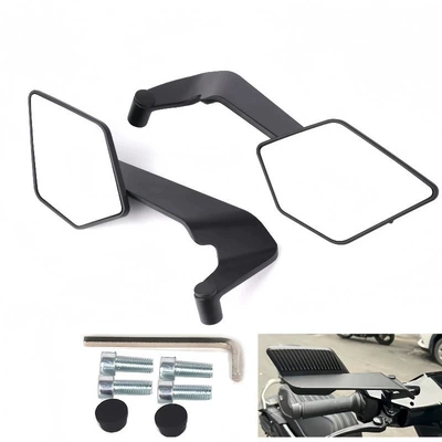 Suitable for Mavericks Electric Vehicle Nxt Nplay N1S Mt Nt M2 Modified New Cnc Fixed Wing Rearview Mirror (Motorcycle rearview mirror) - 467-rearview-mirror-black-white-glass