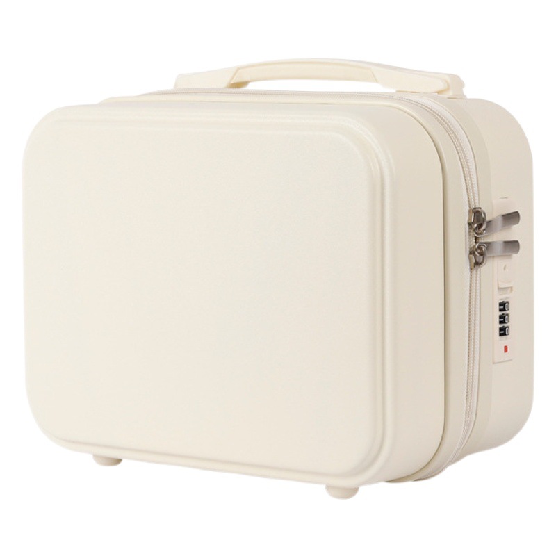 Maleta Linda bolsa de cosméticos de 14 pulgadas caja pequeña cremallera Mini caja de almacenamiento de corta distancia caja de regalo con bolsa de regalo de mano