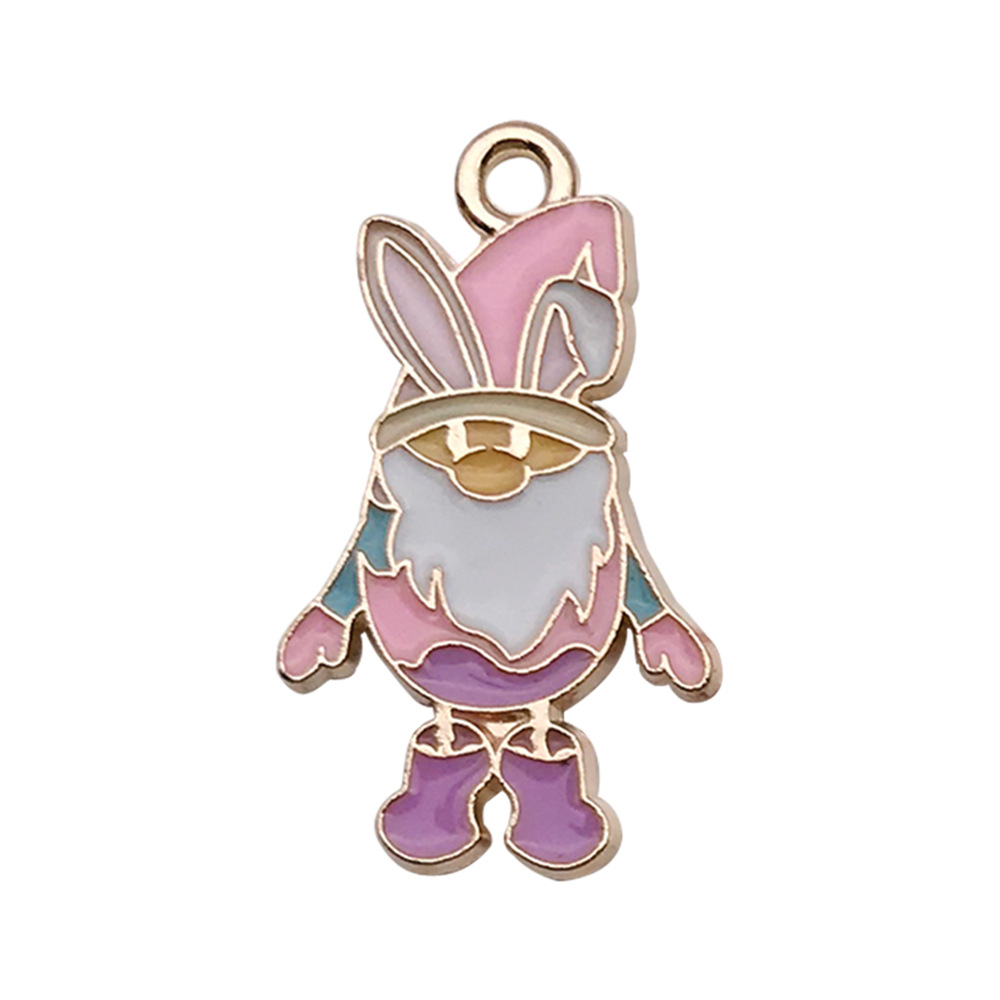 Conejo de huevo de Pascua transfronterizo Acción de gracias hoja de arce calabaza accesorios de bricolaje creativo llavero colgante pequeño