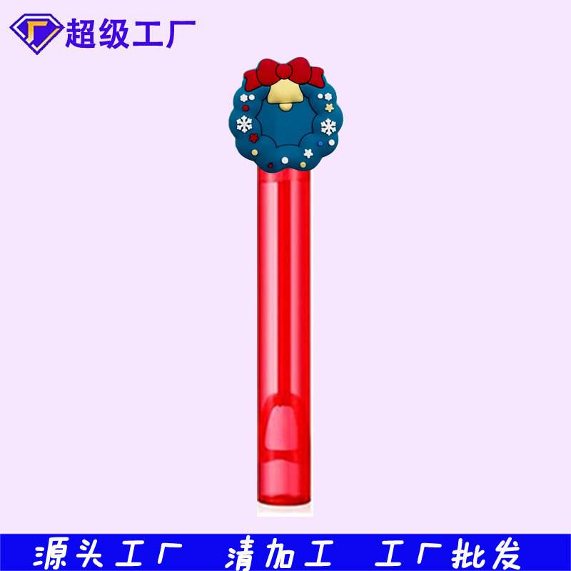 メーカー卸売サンタクロースシリーズバブル水スティックサマーパーティーカラフルなミニバブルスティック装飾ギフト|undefined