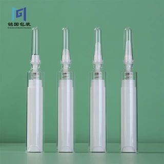 厂家定制5ml10ml眼霜安瓶真空滚珠瓶精华乳液水光针管 替换分装瓶