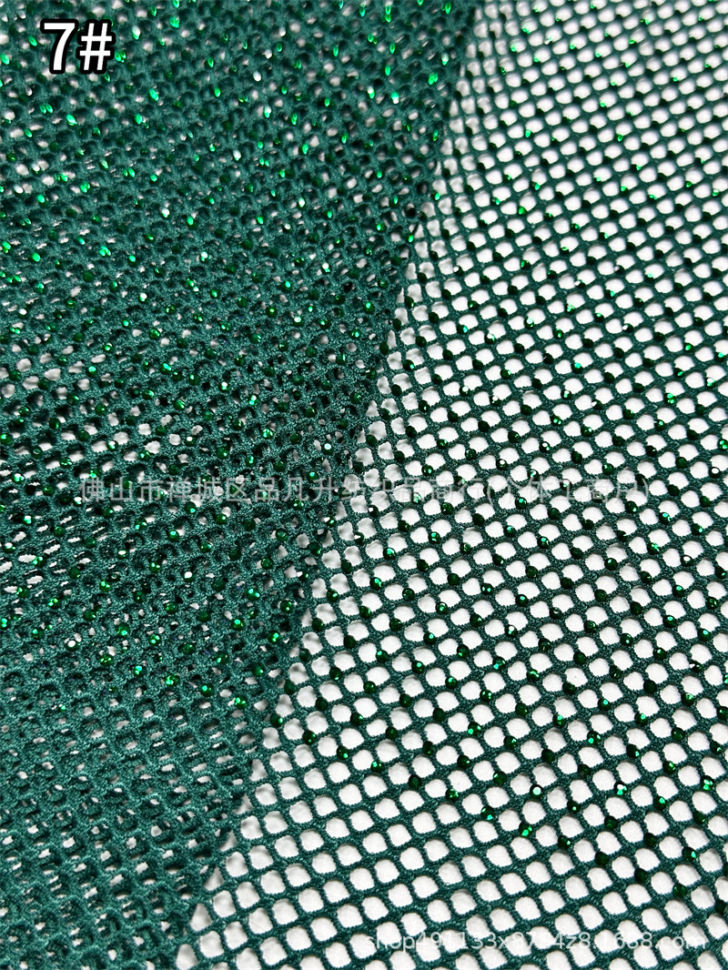 Fabricante nuevo sitio de vidrio de Austria taladro de malla elástica densa para brindis vestido de noche image 12