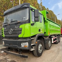 跨境二手德龙F300工程后翻自卸车 右驾驶舱渣土倾斜车 8*4翻斗车