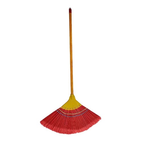 Wholesale ribbed broom sweep the floor sweep water sturdy and durable broom sanitation workers rural household broom does not stick to hair