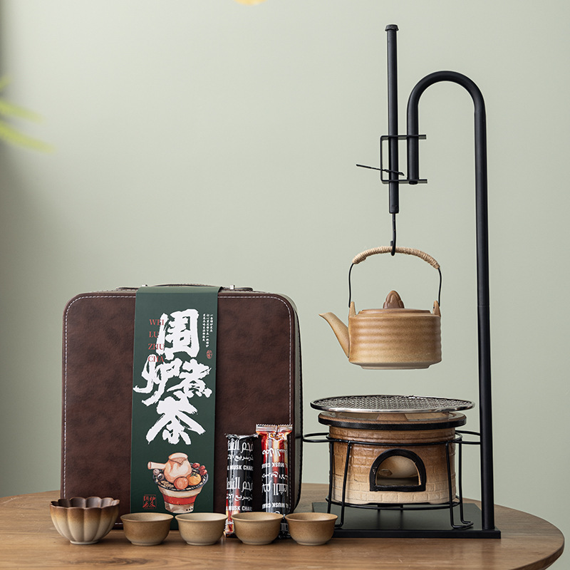 围炉煮茶套装户外烧烤炉便携旅行装云南罐罐茶全套煮茶壶伴手礼|undefined