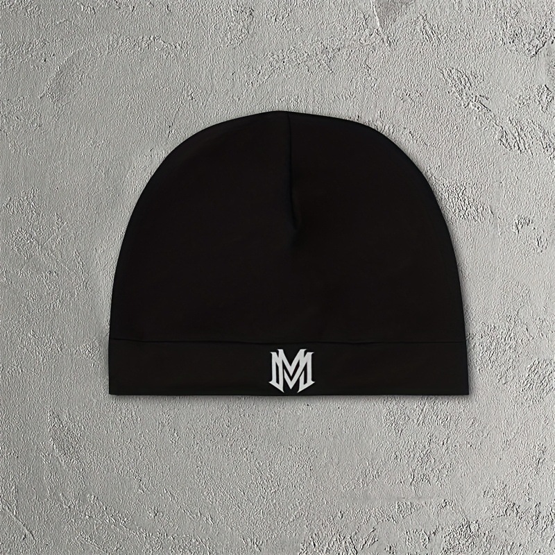 Mertra Letter Logo Beanie Black