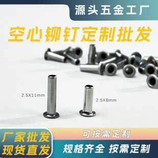 Laiya Qin Stainless Steel 304 Hollow Rivet Eyelet Rivet Metal Through Hole Full Hollow Eyelet Round Head Tubular