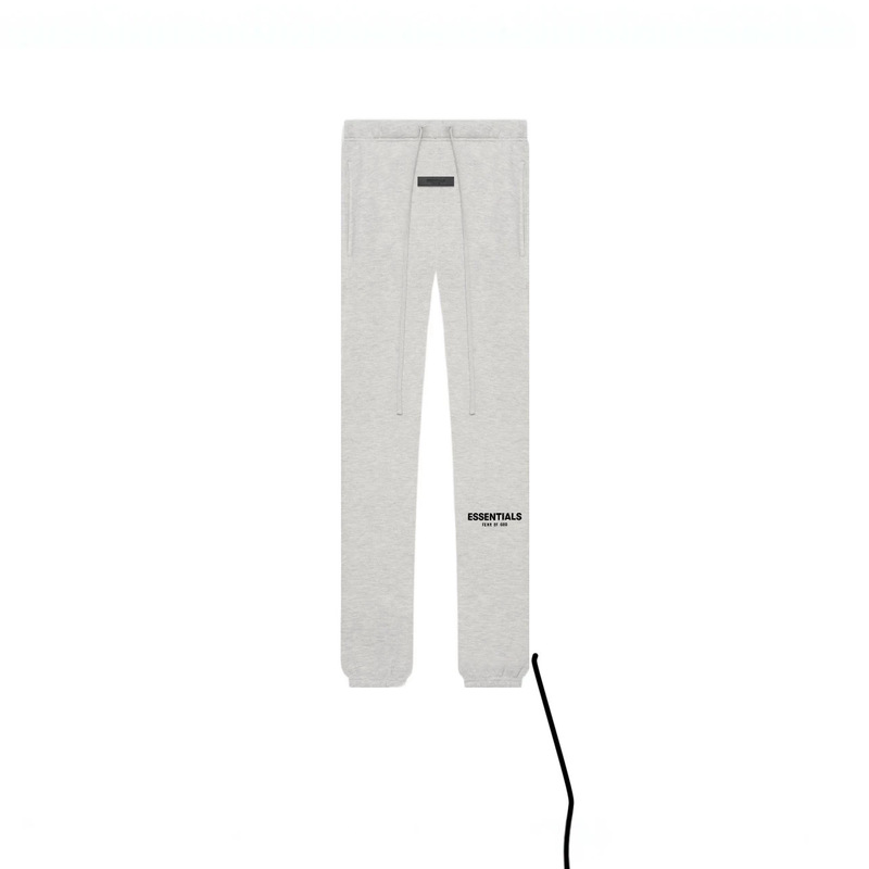 Ss22-Essentials Small Logo Flocking Print Sweatpants with Cuffed Legs Ss22-Essentials Small Logo Flocking Print Sweatpants with Cuffed Legs