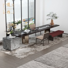 现代轻奢售楼处洽谈沙发桌椅组合酒店大堂会所接待商务休息区家具