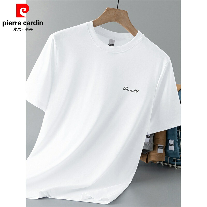 High-End New Liquid Ammonia Mercerized Cotton Short-Sleeve T-Shirt for Men, 2025 Summer New Model, Ice Silk Quick-Dry Cooling Half-Sleeve Top