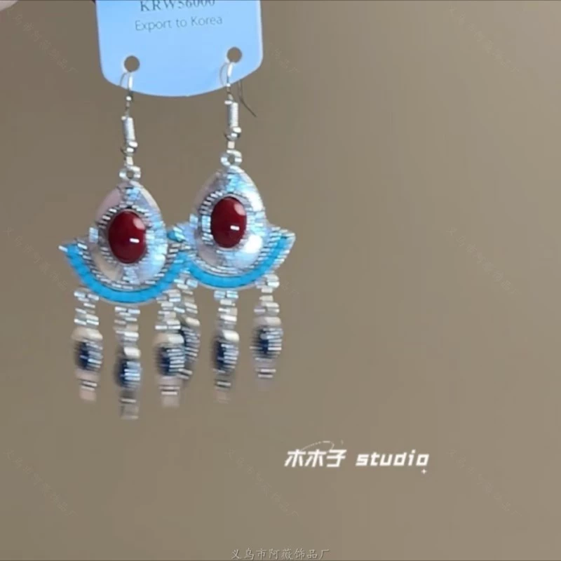 Серьги, с позолоченными штифтами и ушной крючок варианты, жемчужина и цветочный китайский стиль, множество цветов