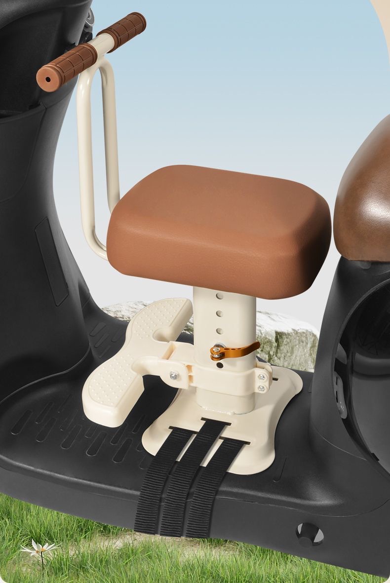 Electric Vehicle Child Seat Can Be Installed on the Front of Battery-Powered Vehicles and Scooters to Provide a Safe Seat for Babies and Children on Electric Bicycles