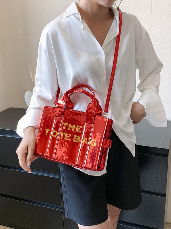 Corea del Sur Dongdaemun brillante bolso de mano para mujeres 2024 nueva moda alta exquisita mochila de hombro