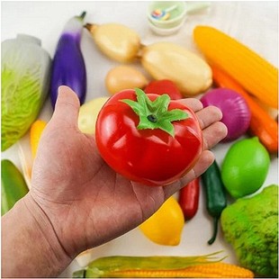 Simulation plastic vegetables fake vegetable model kindergarten early education props PVC potato cabbage pepper photo model