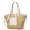 Capacious fashionable straw one-shoulder bag, suitable for import