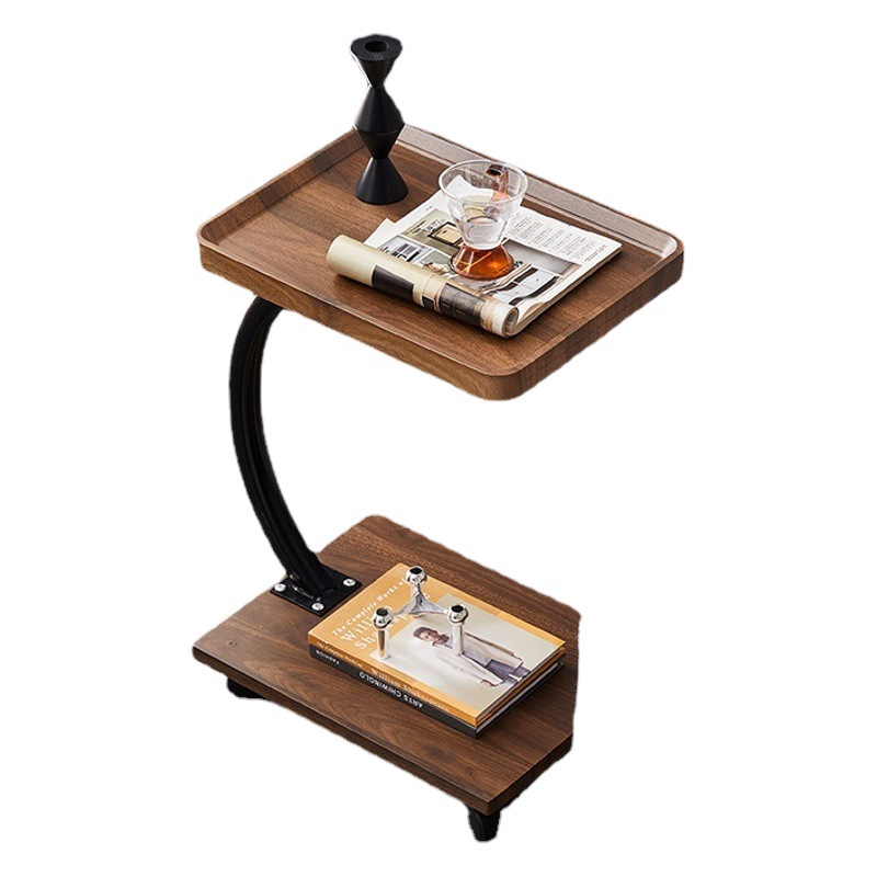 Pequeña mesa de café sofá mesa auxiliar sala de estar casa pequeña mesa redonda dormitorio estante de almacenamiento simple balcón moderno mesa pequeña