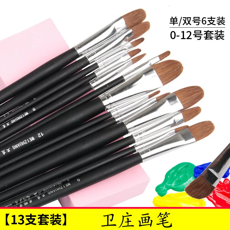 Brush, watercolour, gouache, art set